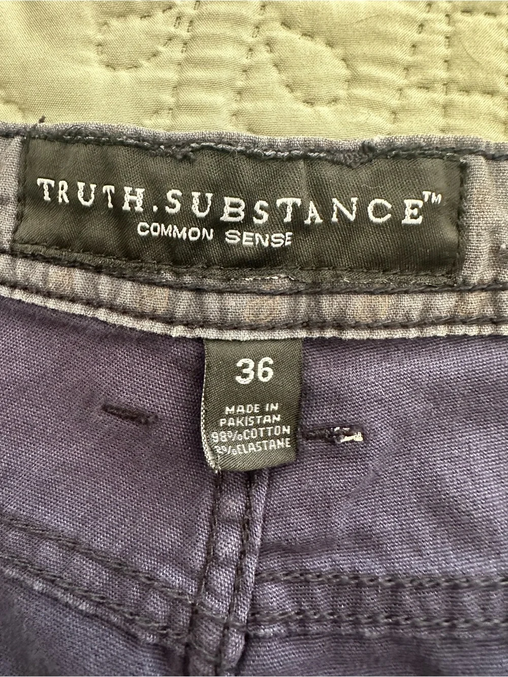 Truth Substance Common Sense Sz 36 Navy Shorts